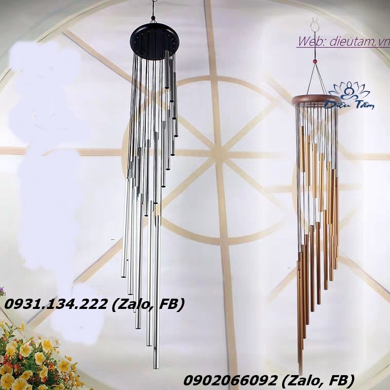 Chuông gió phong thủy 18 thanh may mắn