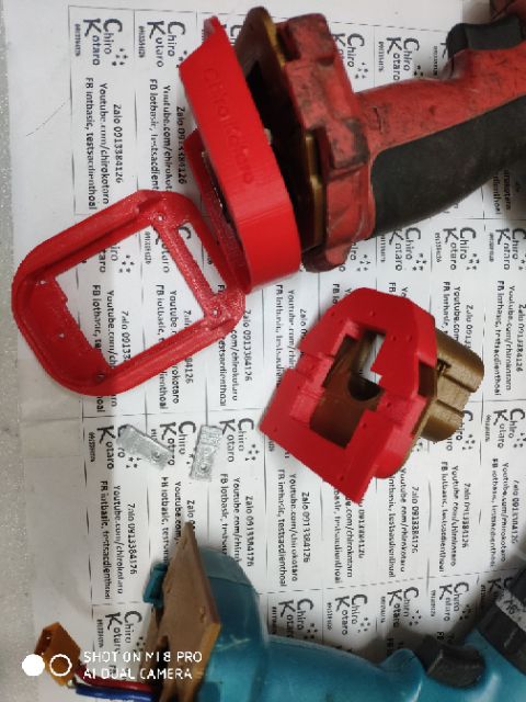 Bộ đế chuyển chân pin cho máy Makita 12v pin đút sang Makita pin cài