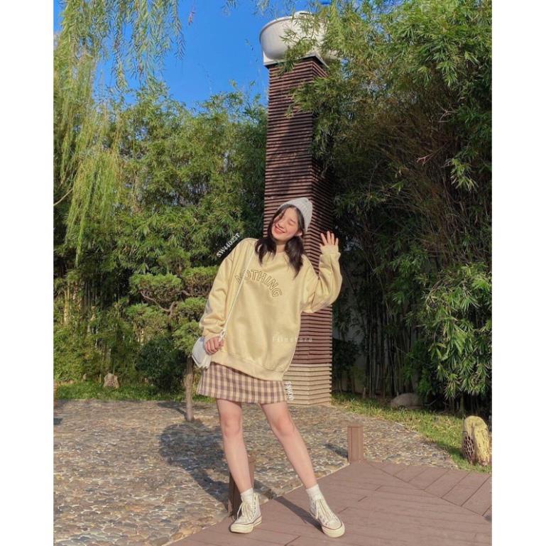 [Xả Kho Giá Sốc]Áo Sweater Form Rộng Unisex Tay Bồng Nam Nữ Mặc Được  Chất Nỉ Bông Hàng Xuất Dày Đẹp Không Bai, Không Xù