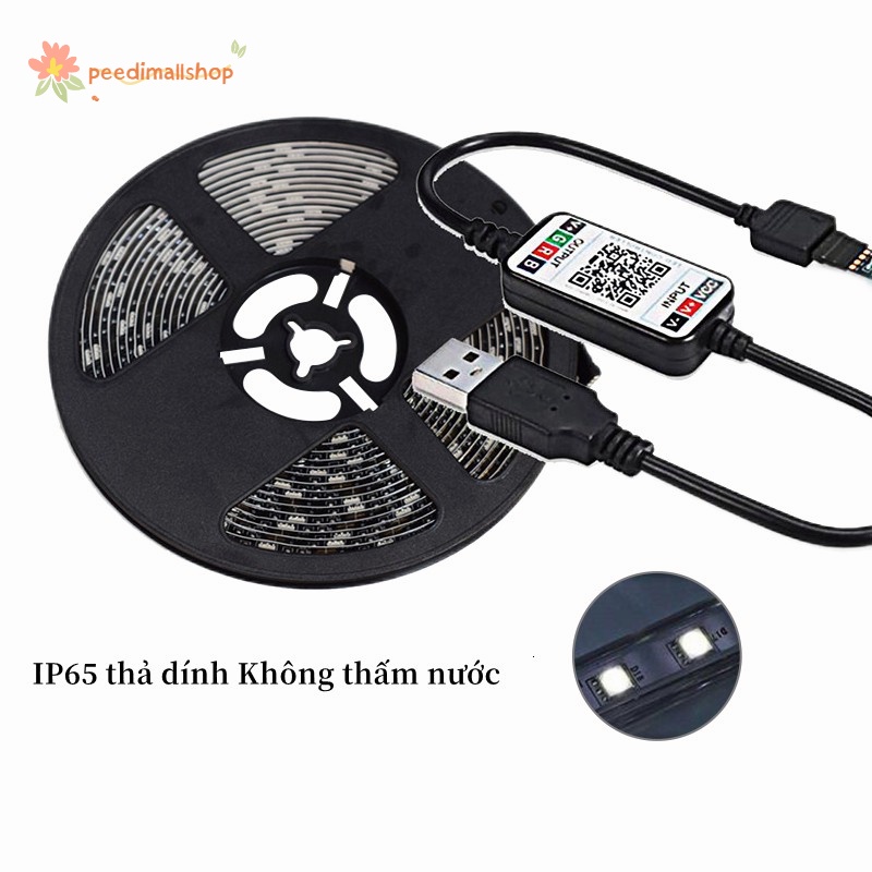 Đèn Led Tiktok Đèn LED Trang Trí Nhà bluetooth APP Điều Khiển Từ Xa chống nước 5V USB 2835 RGB 5050 2m3m5m