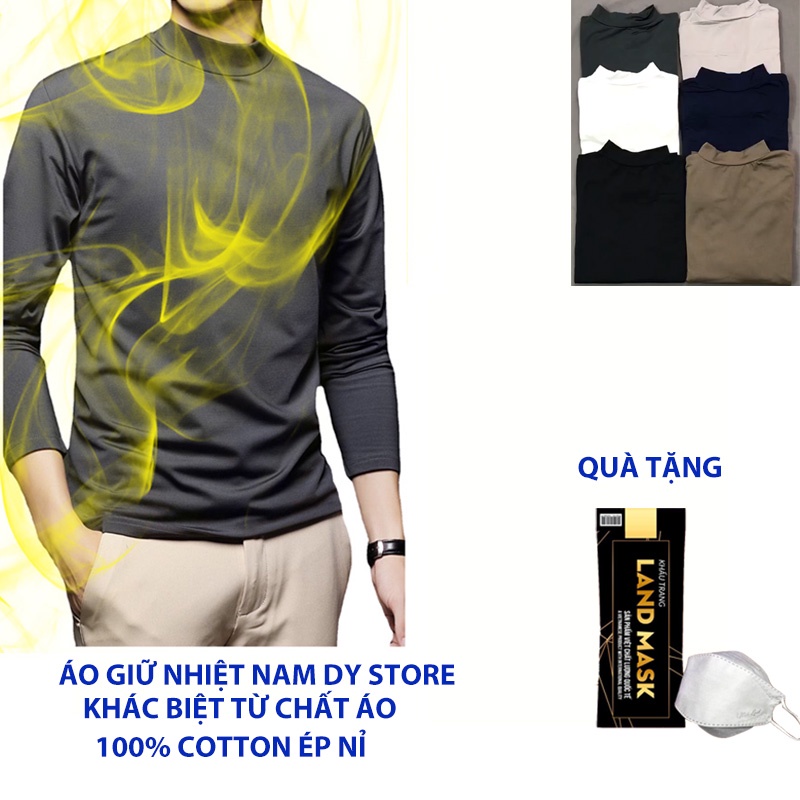 Áo giữ nhiệt nam áo thun nam cổ lọ chuẩn sản xuất theo công nghệ HEATECH nhật siêu chất lượng | BigBuy360 - bigbuy360.vn