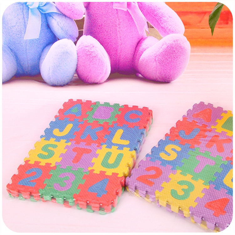 Set 36 Tấm Thảm Mini Trải Sàn Mềm Mại Cho Bé Tập Bò