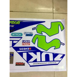 Tem Satria Movistar xanh Gp (bộ)