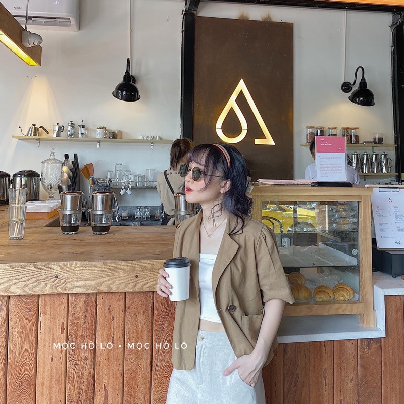 [Mã SR14MAY5 giảm 20K đơn 50K] áo vest cộc tay dáng lửng ( ảnh thật tự chụp ) | BigBuy360 - bigbuy360.vn