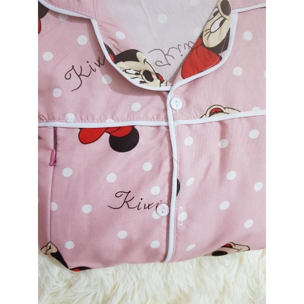 Bộ đồ bầu pijama kết hợp sau sinh M150 chất kate thái freesize từ 45 đến 70kg