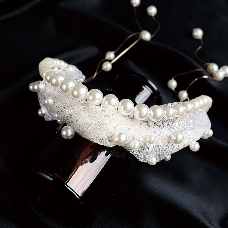Cài Tóc Đính Ngọc Trai Sang Trọng Cho Cô Dâu