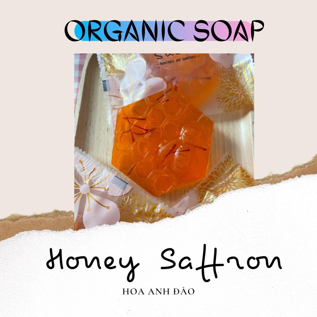 [SOAP MẬT ONG - NHỤY HOA NGHỆ TÂY] Xà Phòng Thực Vật Thủ Công thương hiệu Hoa Anh Đào | BigBuy360 - bigbuy360.vn