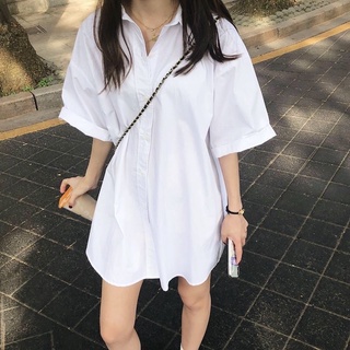 Sơ mi cộc tay dáng over size