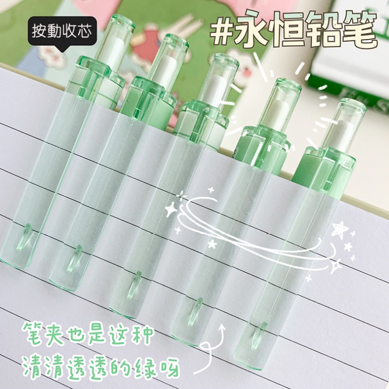 Bút Chì Nhấn Không Thể Mài Được Không Cần Mài Dao Hoạt Hình Bền Bỉ