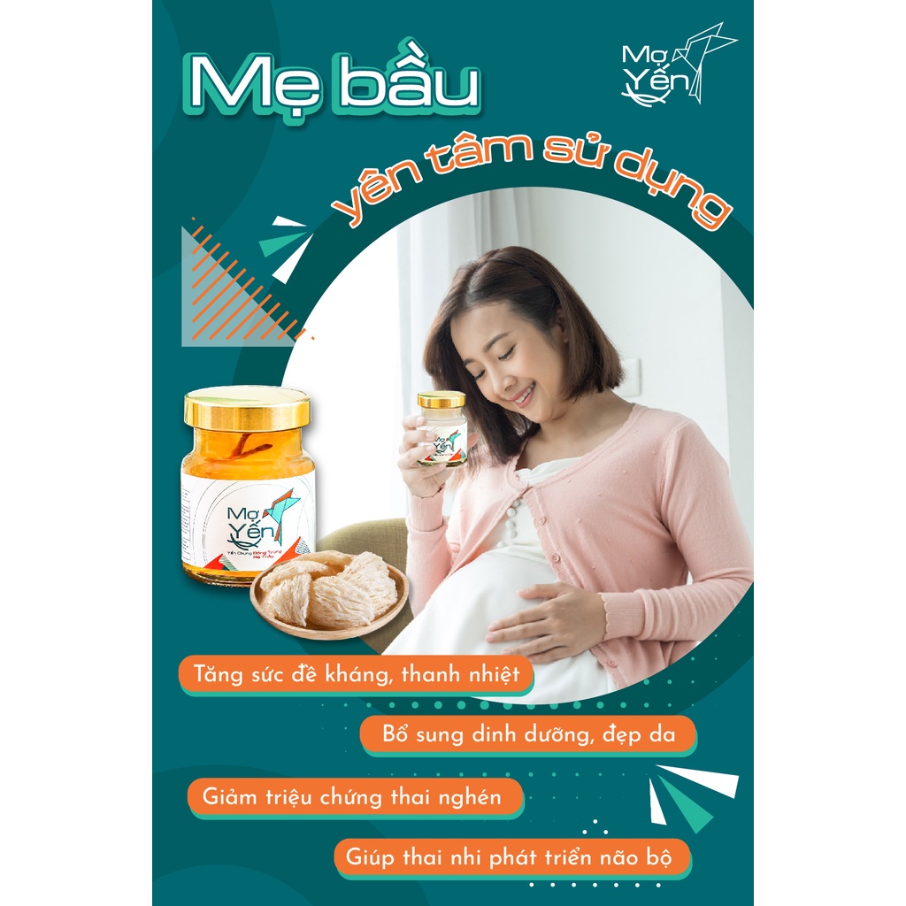 Yến Sào Mợ Yến -Combo 10 hũ- Yến tươi nguyên chất