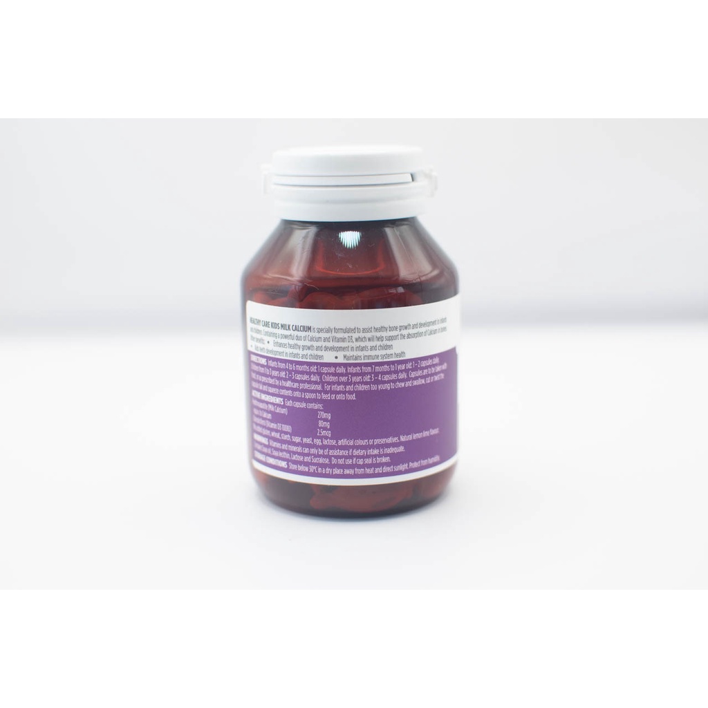 Milk Calcium Healthy Care Bổ Sung Canxi Cho Trẻ Trên 4 Tháng Tuổi, 60 viên