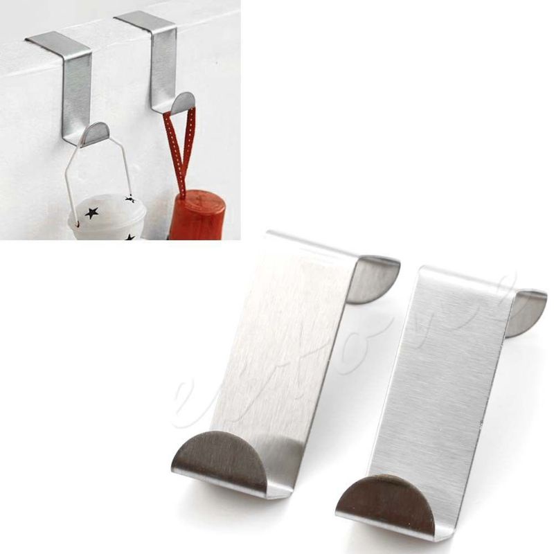 2 Móc Treo Cửa Tự Dính Bằng Thép Không Gỉ