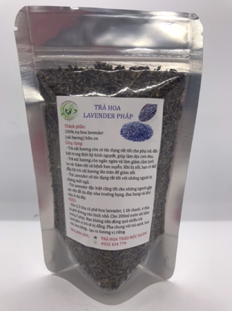 Trà hoa Lavender Pháp túi 50gr trị mất ngủ , giảm stress , giảm đau