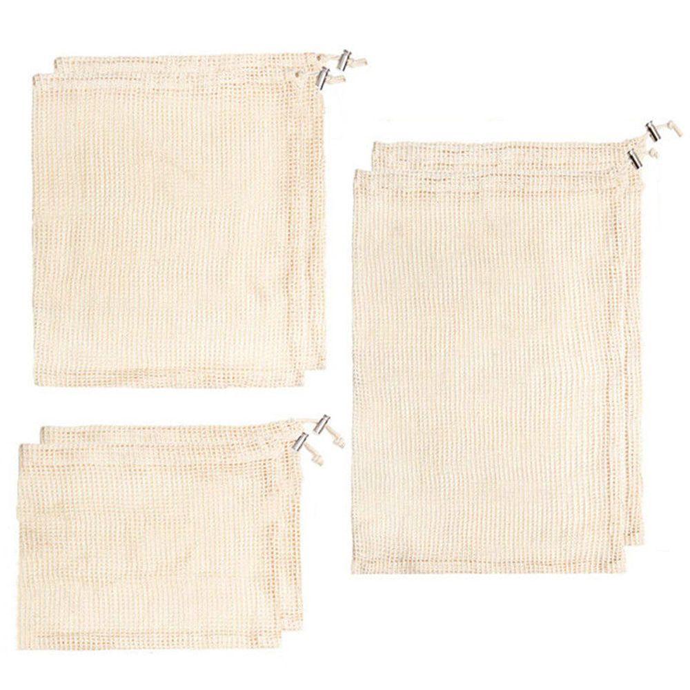 Bộ 1 / 3 Túi Đựng Trái Cây / Đồ Chơi Rút Dây Giặt Được