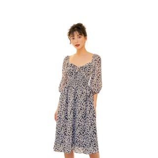 OLV - Đầm hoa Liti Black Dress