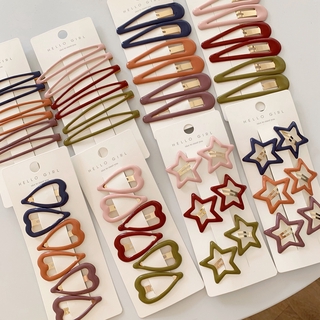 Set 6 Kẹp Tóc Kim Loại Cho Bé Gái