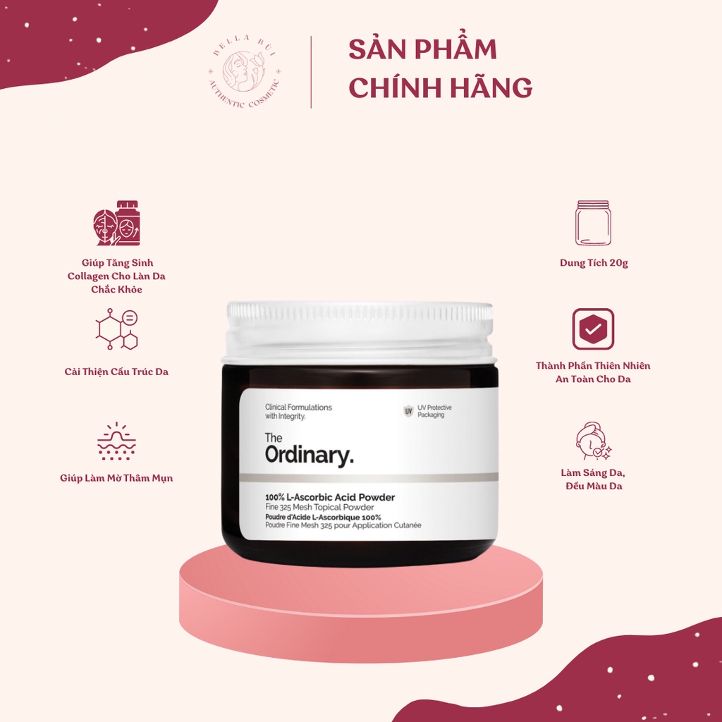 Bột Vitamin C The Ordinary 100% L-Ascorbic Acid Powder