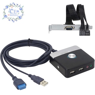 Bộ công tắc nguồn ổ cứng hai cổng USB cho máy tính