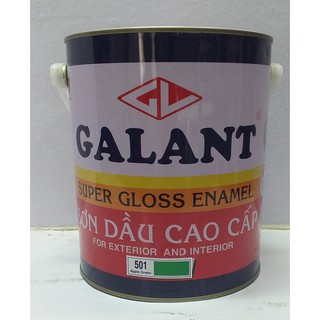 Sơn dầu Galant sơn sắt thép lon 0.8L tông màu đỏ vàng nâu