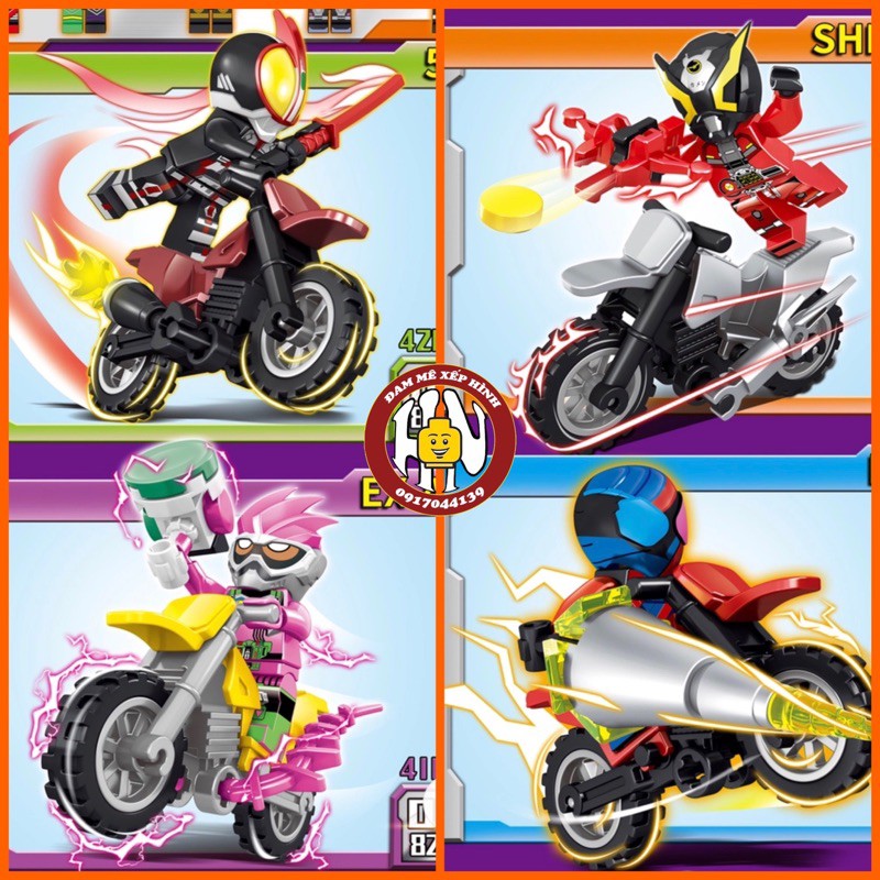 Đồ chơi xếp hình - Siêu nhân - Kamen rider ( 82232 ) - Hàng tuyển - Hàng đẹp - Set 8 hộp ( Nonlego ) !