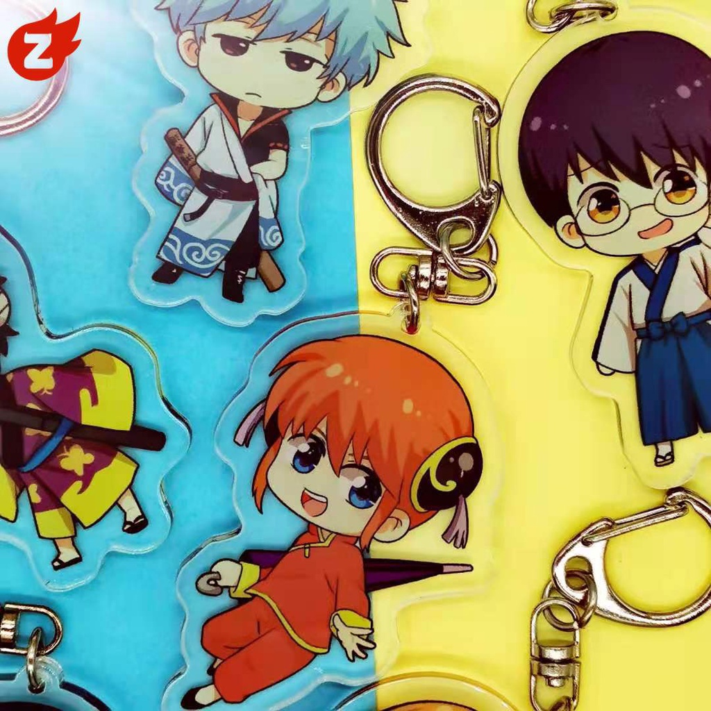 ✨1 Móc Khóa Bằng Acrylic Trong Suốt Hình Gintama