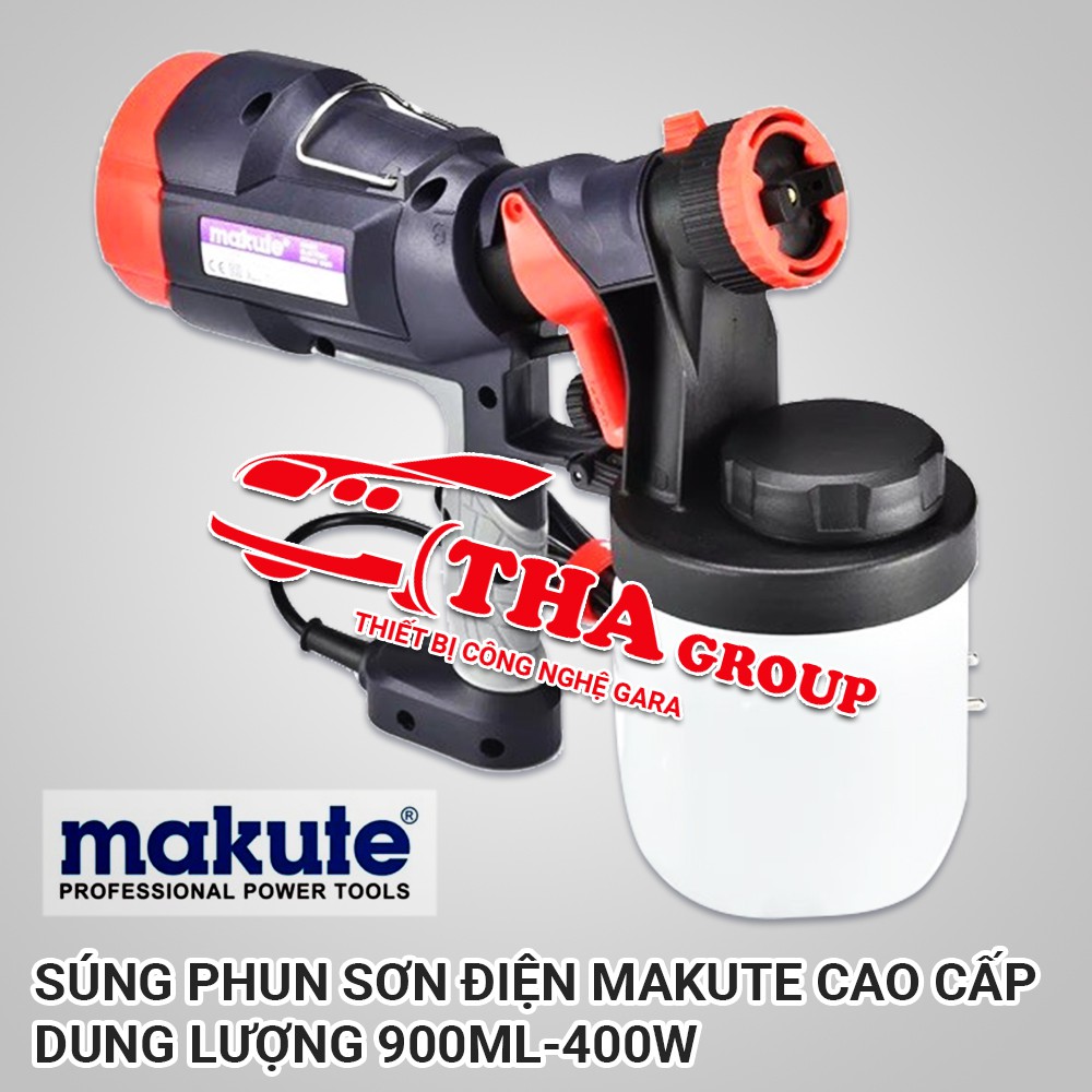 Súng Phun Sơn Điện MAKUTE Cao Cấp Dung Lượng 900Ml-400W