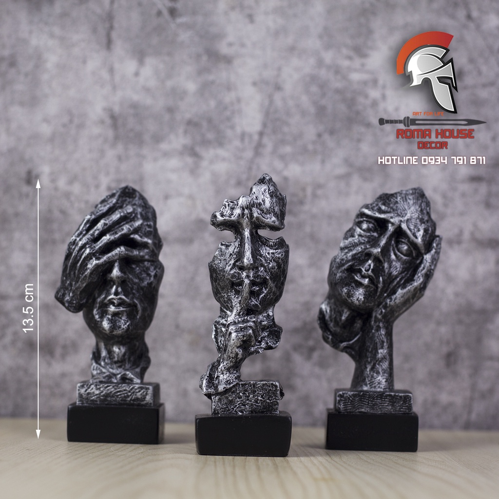 🔥HOT🔥Bộ tam không decor hiện đại im lặng là VÀNG size Mini
