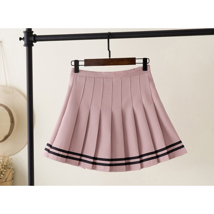 [Order] YAS0321-Chân váy xếp li phối 2 sọc kẻ ngang | BigBuy360 - bigbuy360.vn