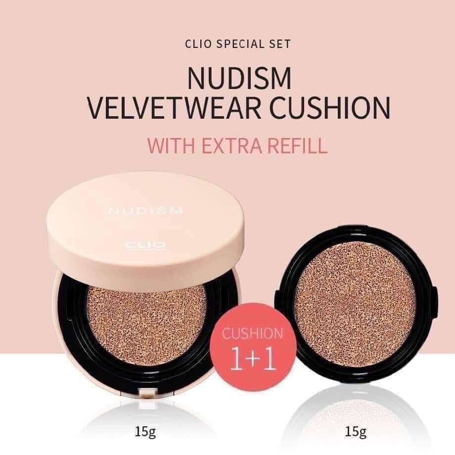 Phấn nước CLIO NUDISM VELVETWEAR FOUNDATION SALE 66% | BigBuy360 - bigbuy360.vn