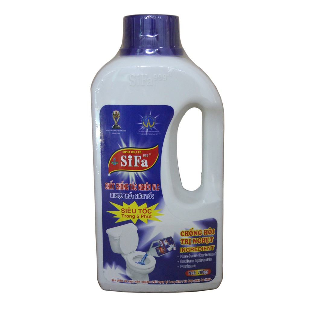 Chất thông tắc bồn cầu siêu tốc 700ml-- chai thông bồn cầu cống đa năng - dung dịch tẩy rửa - dung dịch vệ sinh