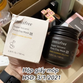 (TL hộp móp) Mặt nạ Innisfree Super Volcanic Pore Clay Mask 2X