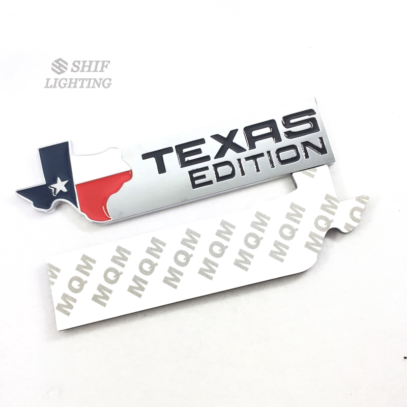 Miếng dán kim loại trang trí xe hơi chữ TEXAS EDITION độc đáo