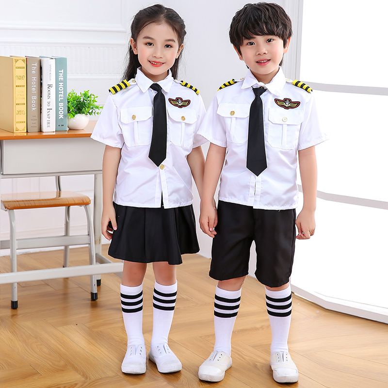Hàng Có Sẵn Bộ Đồ Đồng Phục Tiếp Viên Hàng Không Trung Quốc Cho Nam Nữ