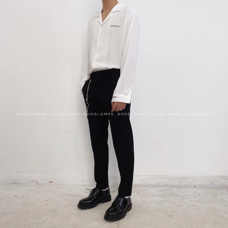 Quần Âu Nam Dáng Slimfit Kèm Xích 986 RHODISHOP