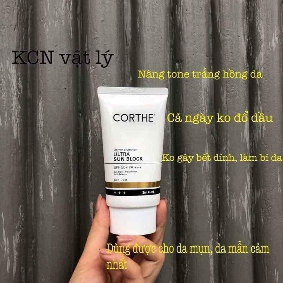 kem chống nắngFREESHIPKem Chống Nắng Vật Lý Corthe Dermo Protection ULTra Sun BLock SPF50+ PA+++