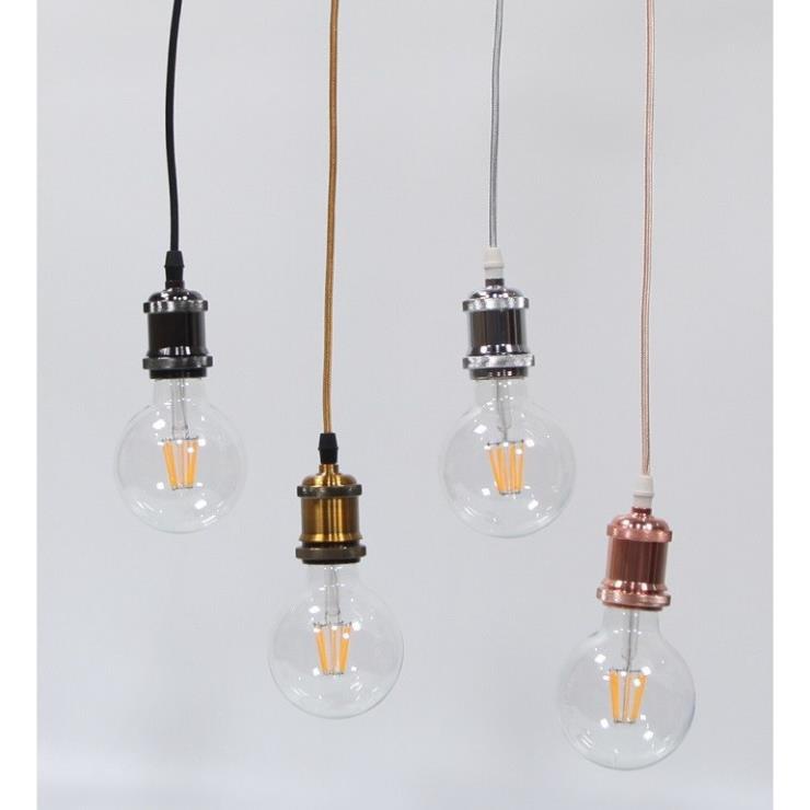 Dây Đèn Thả Cổ Điển, Bóng Đèn Tròn Edison G95 8W HL Lighting