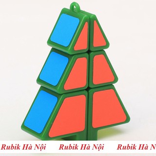 Rubik Hình Cây Thông Zcube Đen/Xanh