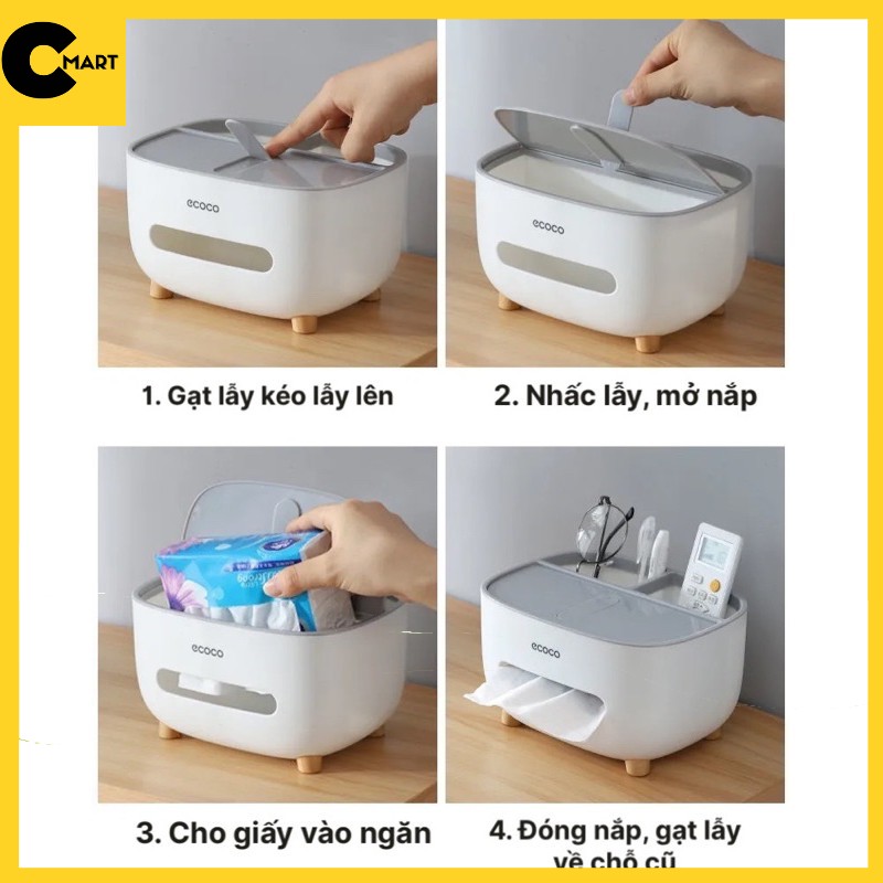 HỘP ĐỰNG GIẤY ĂN ĐA NĂNG ECOCO E2009