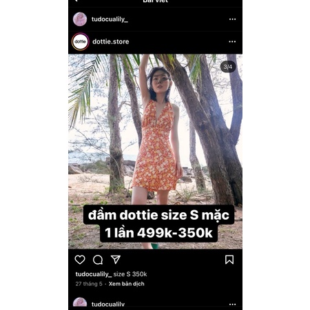 đầm hoa dottie
