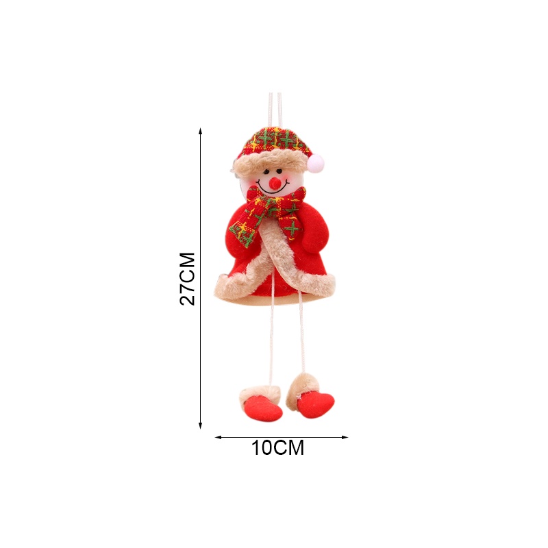 Búp bê trang trí giáng sinh năm mới hình ông già noel/người tuyết/tuần lộc