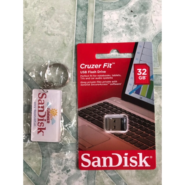 USB SanDisk Cruzer Fit 32GB USB 2.0 - Chính hãng (MỚI 100% - BH 5 NĂM)