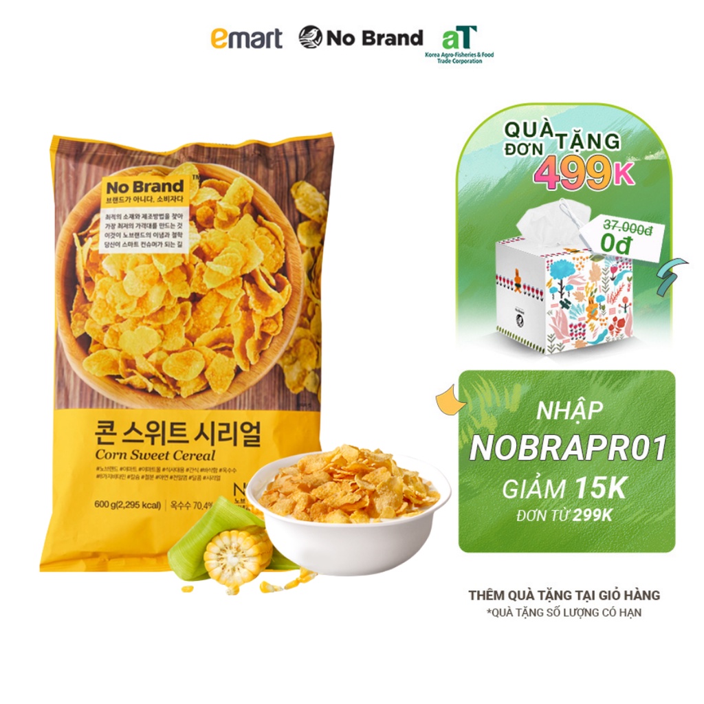 Bánh Ăn Sáng Vị Bắp Bơ Size Jumbo No Brand Túi 600G - Emart VN