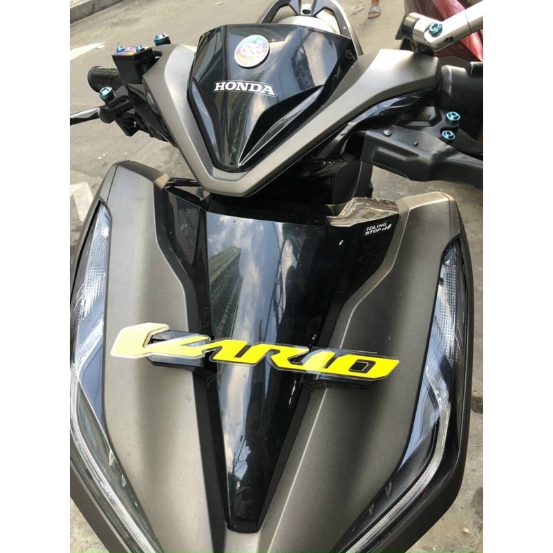 Bảng tên vario mica màu cam,xanh