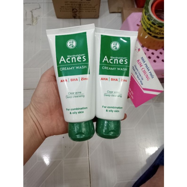 Sữa rửa mặt Acnes ngừa mụn, sạch nhờn, sáng da (50g, 100g)