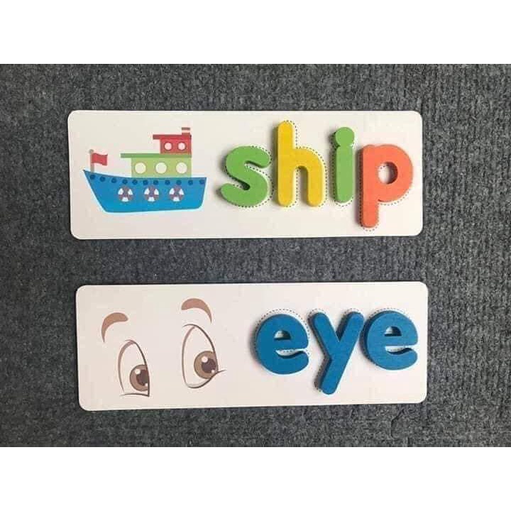 Đồ Chơi Ghép Chữ Cho Bé- Spelling Game- Bộ Thẻ học thông minh Được Ưa Chuộng Trên Thế Giới- Ghép Chữ Tiếng Anh từ nhỏ