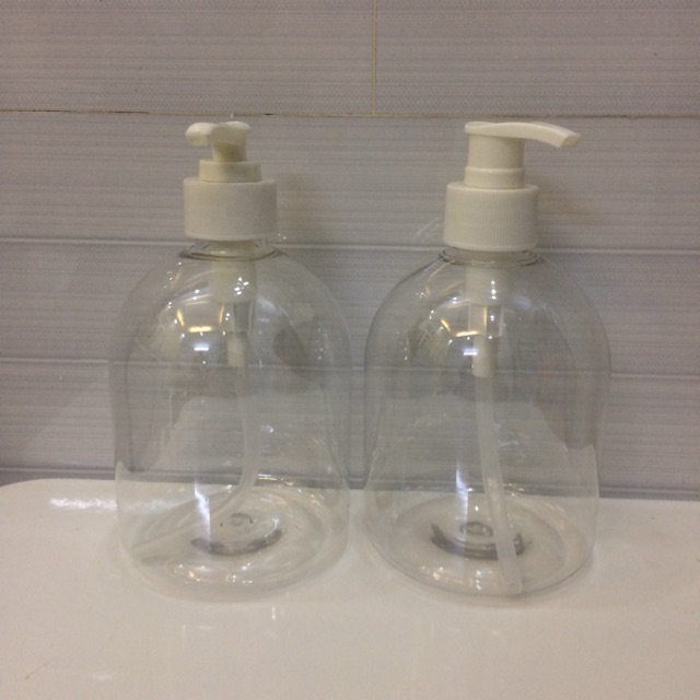 Chai pet 500ml nắp nhấn