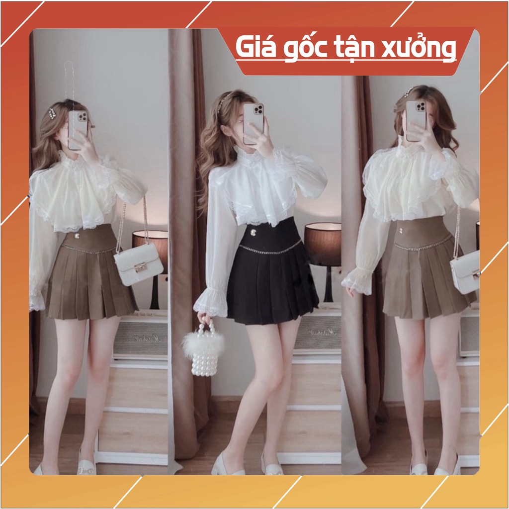 Áo Sơ Mi 2 Lớp Phối Ren_437