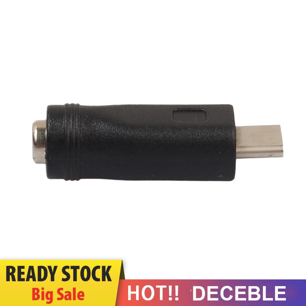 Đầu chuyển đổi nguồn Dc Type C Usb Male sang jack 5.5x2.1mm Female cho Laptop Pc