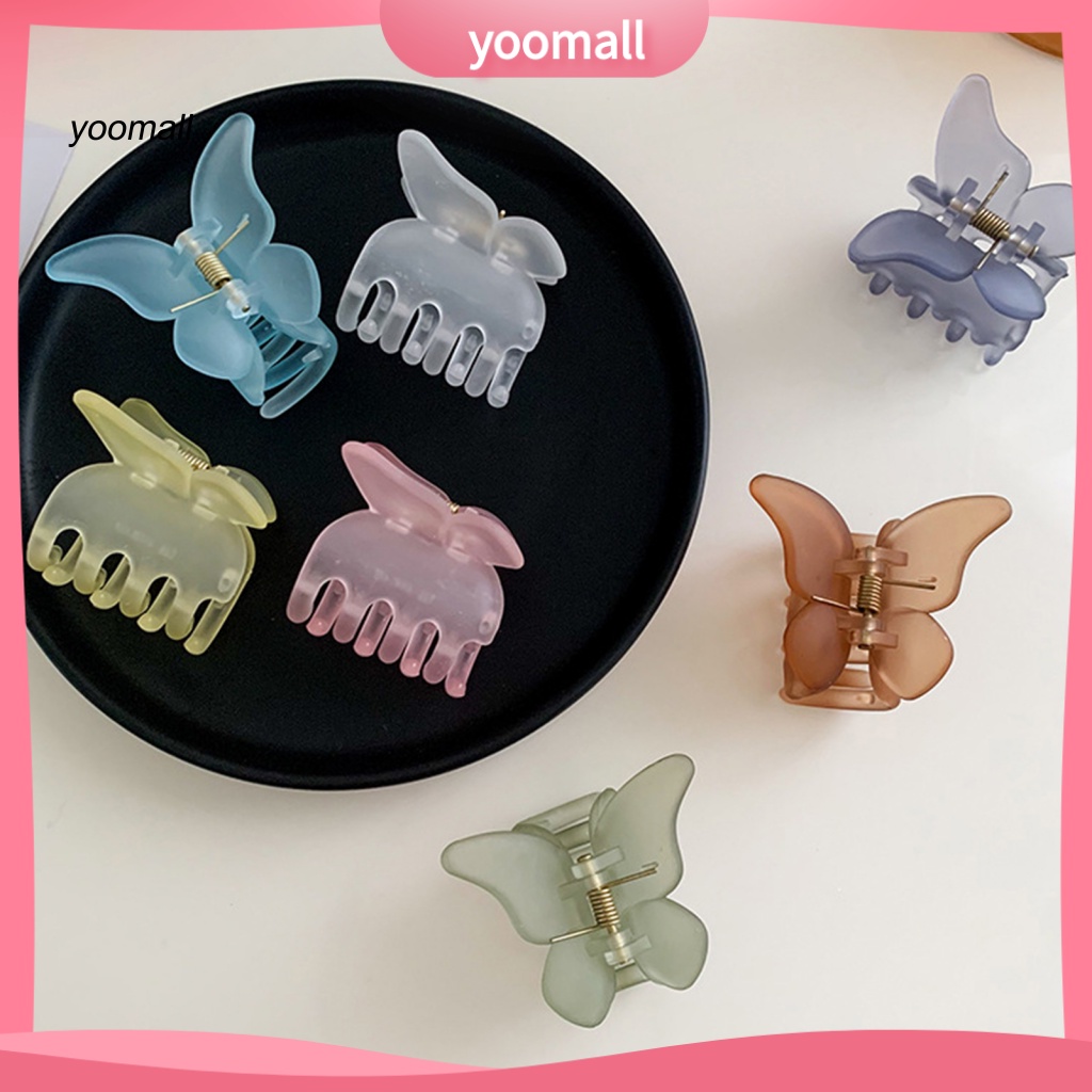 / Yo / Kẹp Tóc Móng Vuốt Bướm Ngọt Ngào Chống Trượt