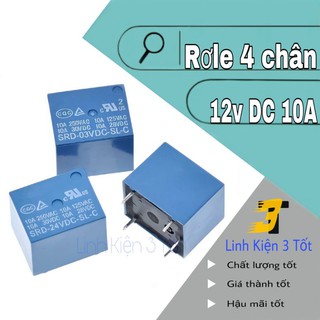 Relay Rơ Le 4 chân SRD 12v DC 10A